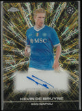 Topps Chrome UEFA Club Competition Black Lazer Autograph Kevin De Bruyne Gold/50
