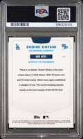 2024 Topps - Shohei Ohtani 50/50 - HR #21 - Blue Refractor - Limited to /150 - #37- PSA Graded Card