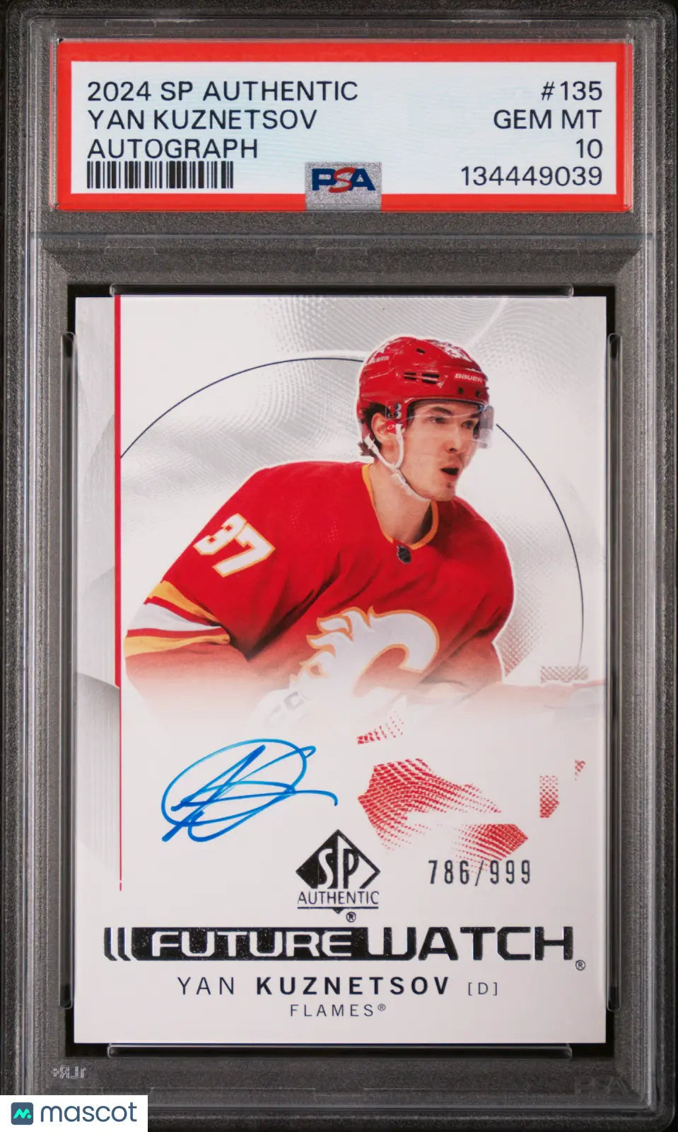 Yan Kuznetsov PSA 10 Future Watch Auto RC 2024-25 UD SP Authentic Rookie