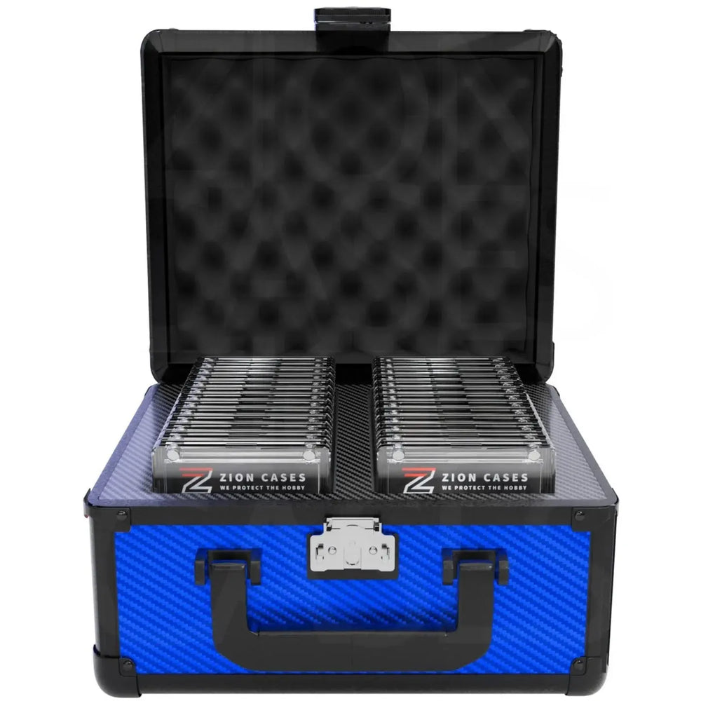 Zion Graded 2 Row Slab Case Carbon Fiber Navy