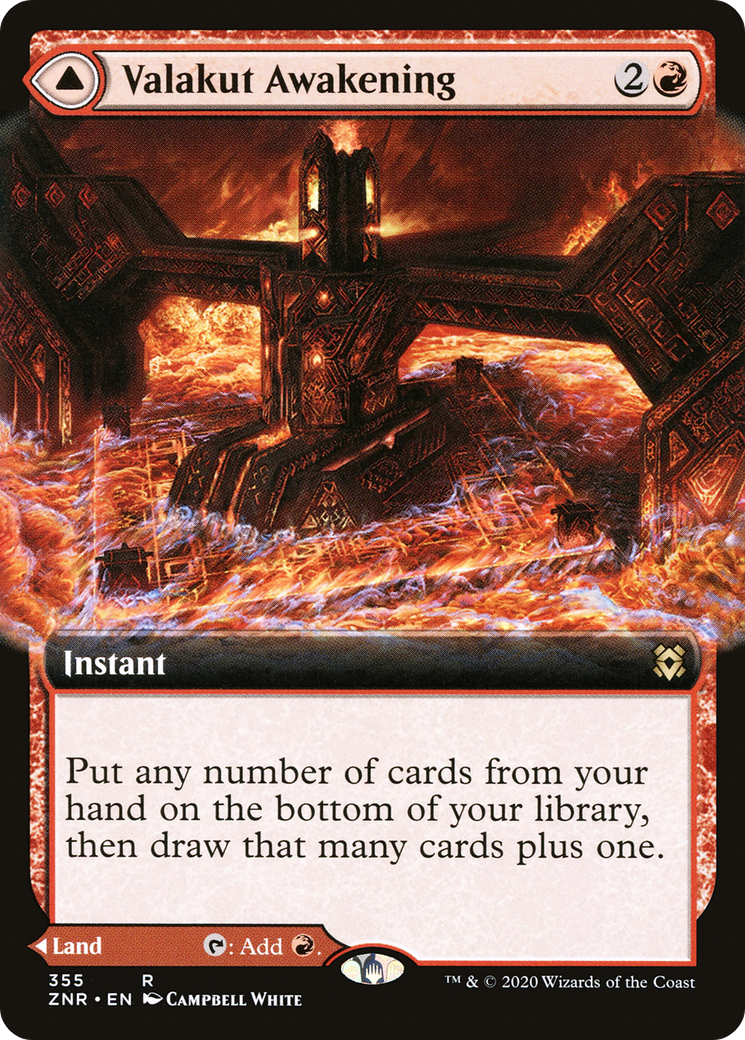 Valakut Awakening // Valakut Stoneforge (ZNR-355) - Zendikar Rising: (Extended Art)
