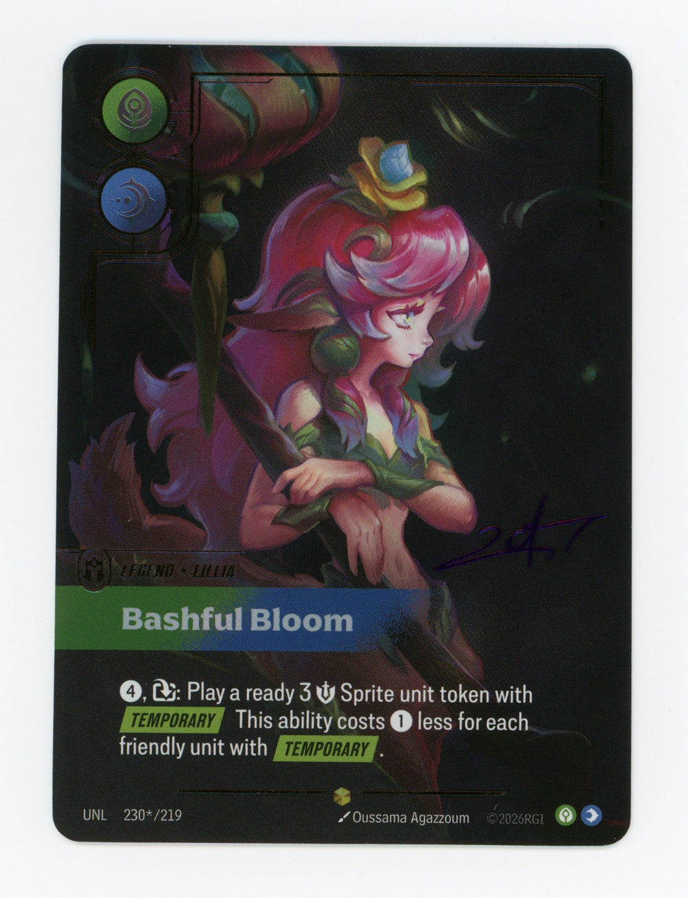 Bashful Bloom (Lillia) — Signature|Foil — ID 17549