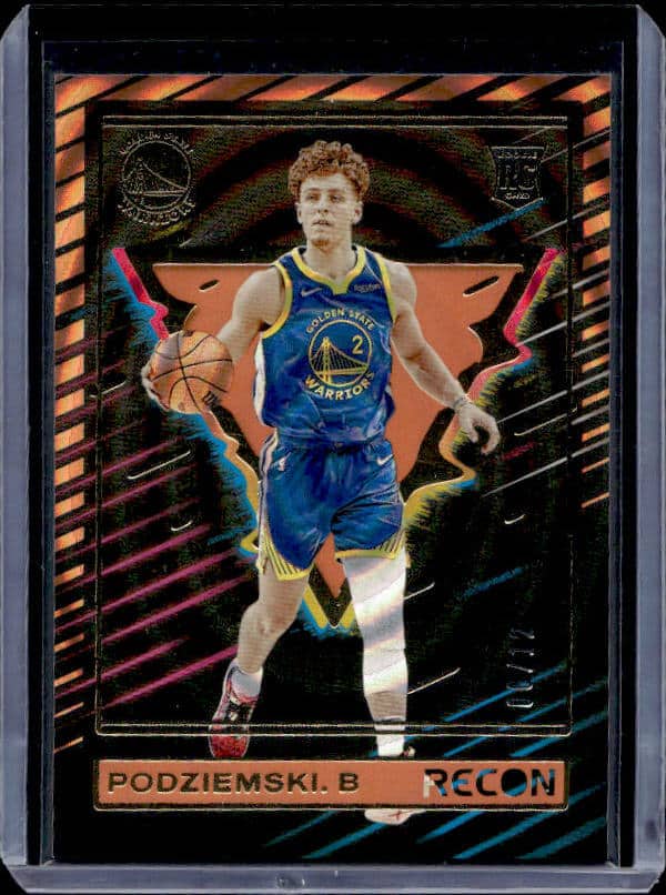 2023/24 Panini Recon Brandin Podziemski #202 Rookie Orange Holo FOTL /12