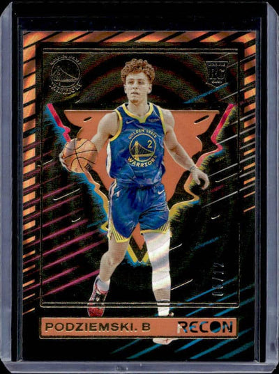 2023/24 Panini Recon Brandin Podziemski #202 Rookie Orange Holo FOTL /12