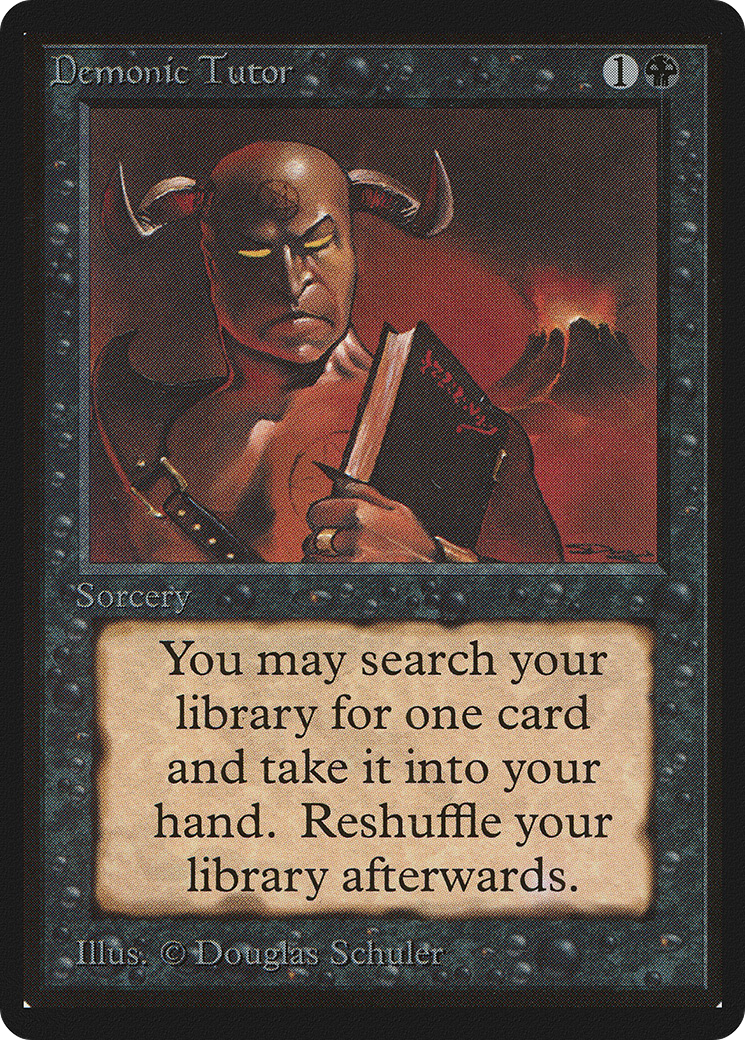 Demonic Tutor (LEB-105) - Limited Edition Beta