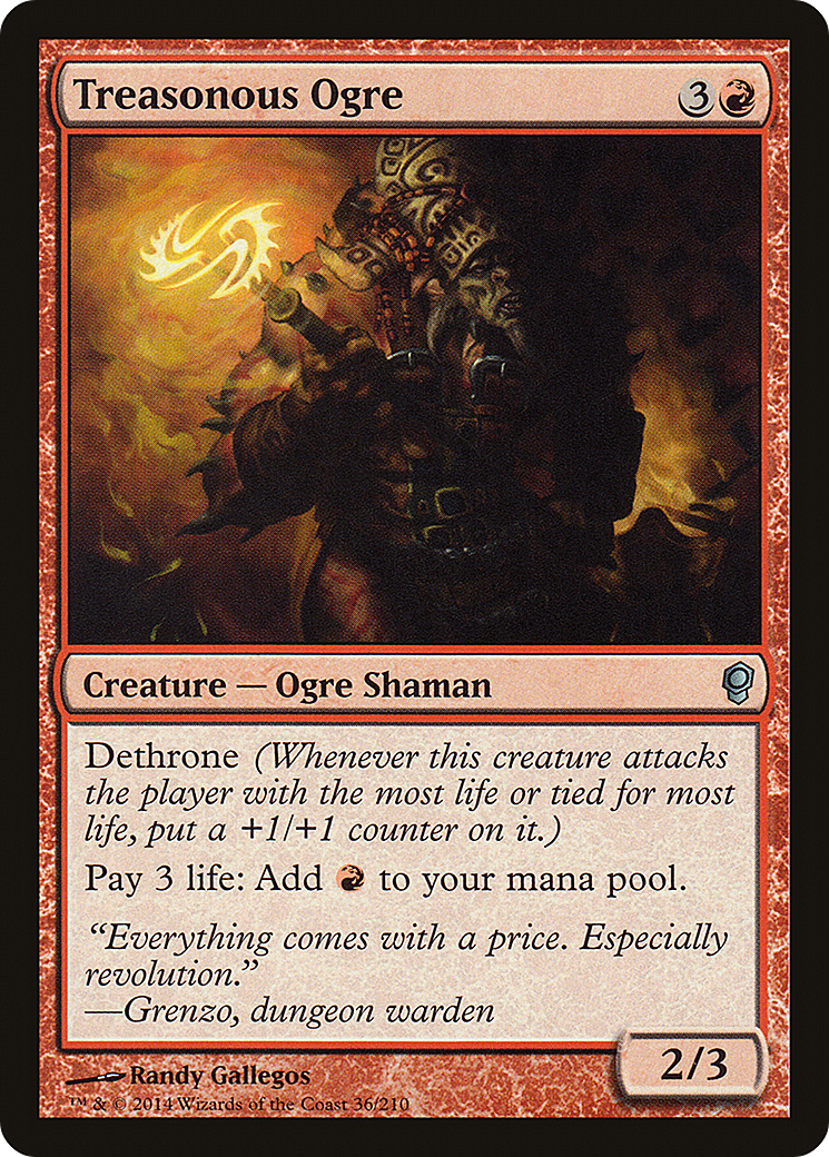 Treasonous Ogre (CNS-036) - Conspiracy Foil