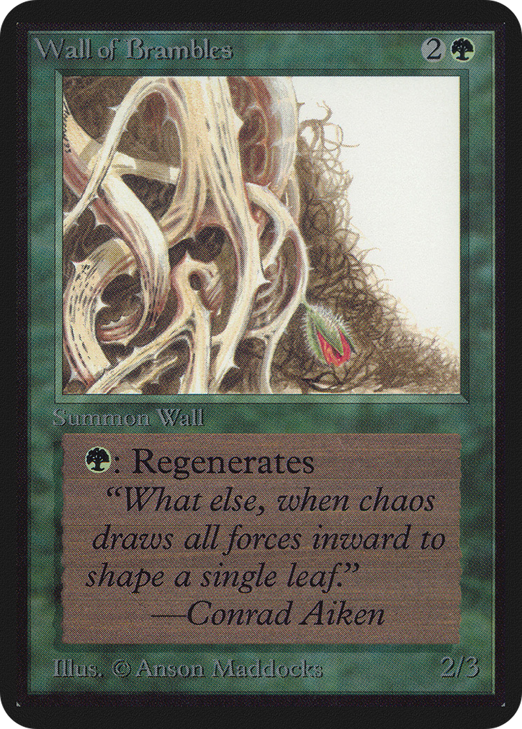 Wall of Brambles (LEA-223) - Limited Edition Alpha