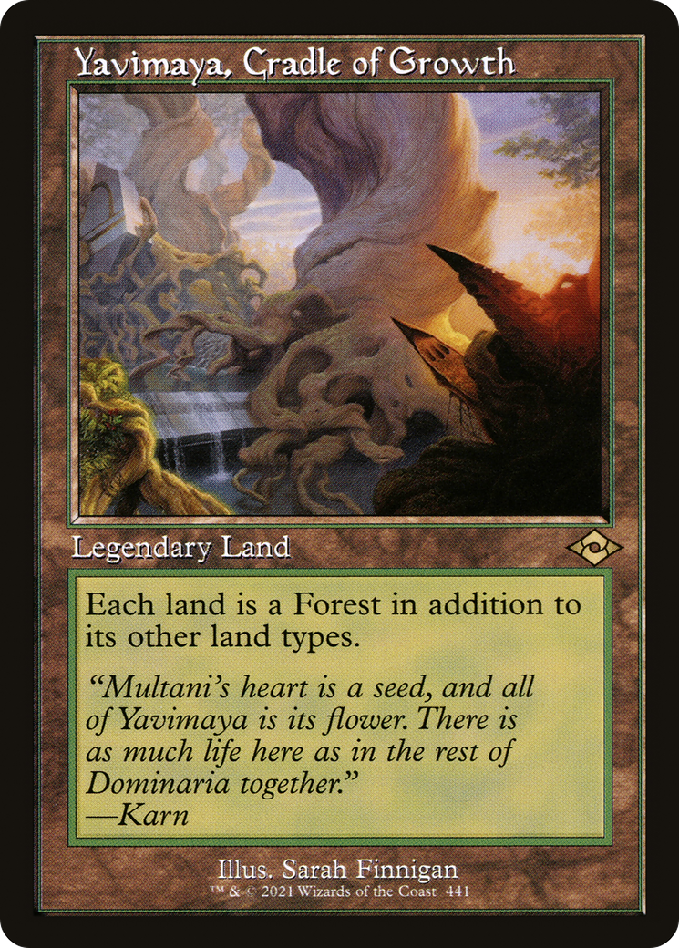 Yavimaya, Cradle of Growth - Modern Horizons 2 Etched Foil