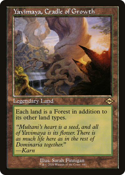 Yavimaya, Cradle of Growth - Modern Horizons 2 Etched Foil