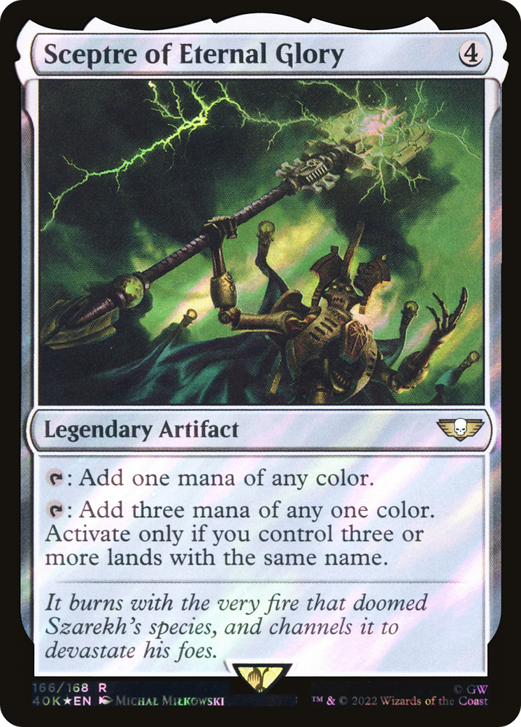 Sceptre of Eternal Glory (40K-166â˜…) - Warhammer 40,000 Commander Foil
