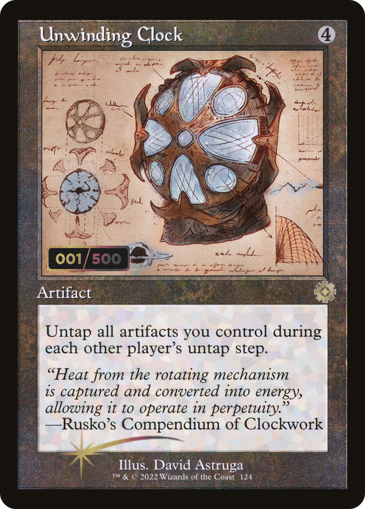 Unwinding Clock (BRR-124Z) - The Brothers' War Retro Artifacts Foil