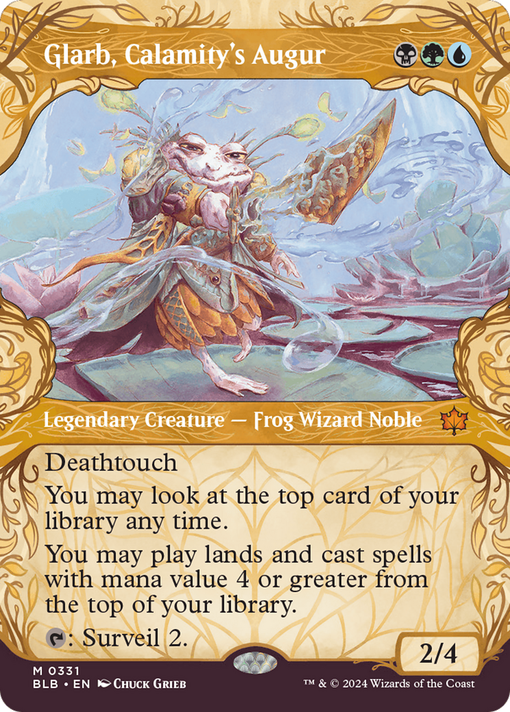 Glarb, Calamity's Augur (BLB-331) - Bloomburrow: (Showcase) Foil