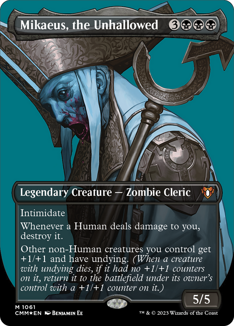 Mikaeus, the Unhallowed (CMM-1061) - Commander Masters (Borderless)