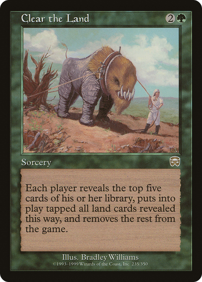 Clear the Land (MMQ-235) - Mercadian Masques Foil