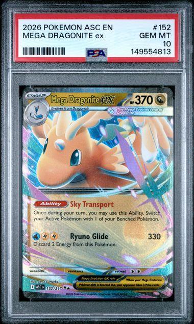 2026 POKEMON ASC EN-ASCENDED HEROES 152 MEGA DRAGONITE EX PSA 10