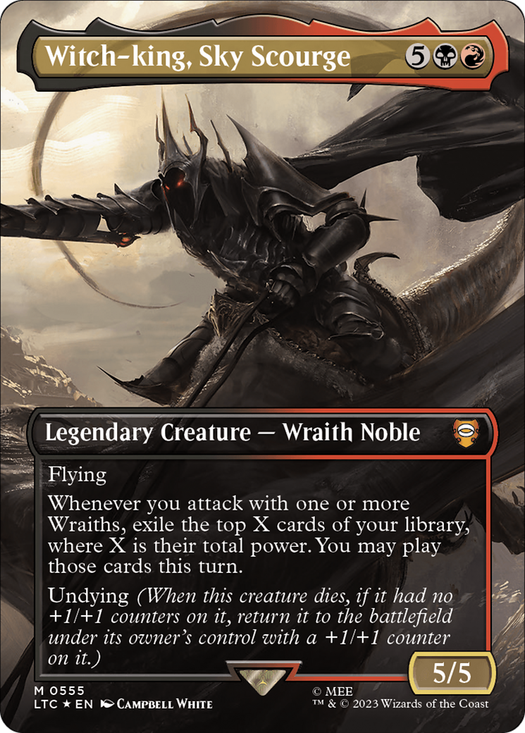 Witch-king, Sky Scourge (LTC-555) - Tales of Middle-earth Commander (Borderless) Foil