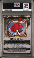 2018 Panini Diamond Kings - Shohei Ohtani - Name in Japanese - Red Frame #73 - PSA Graded Card