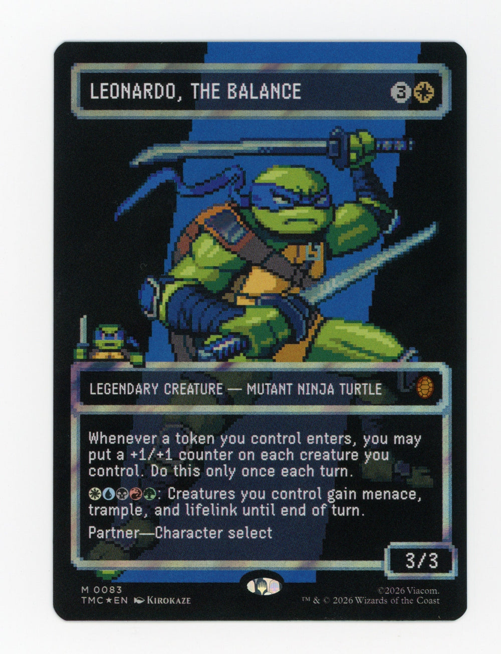 Leonardo, the Balance — Borderless|Pixel|Surge Foil — ID 17495