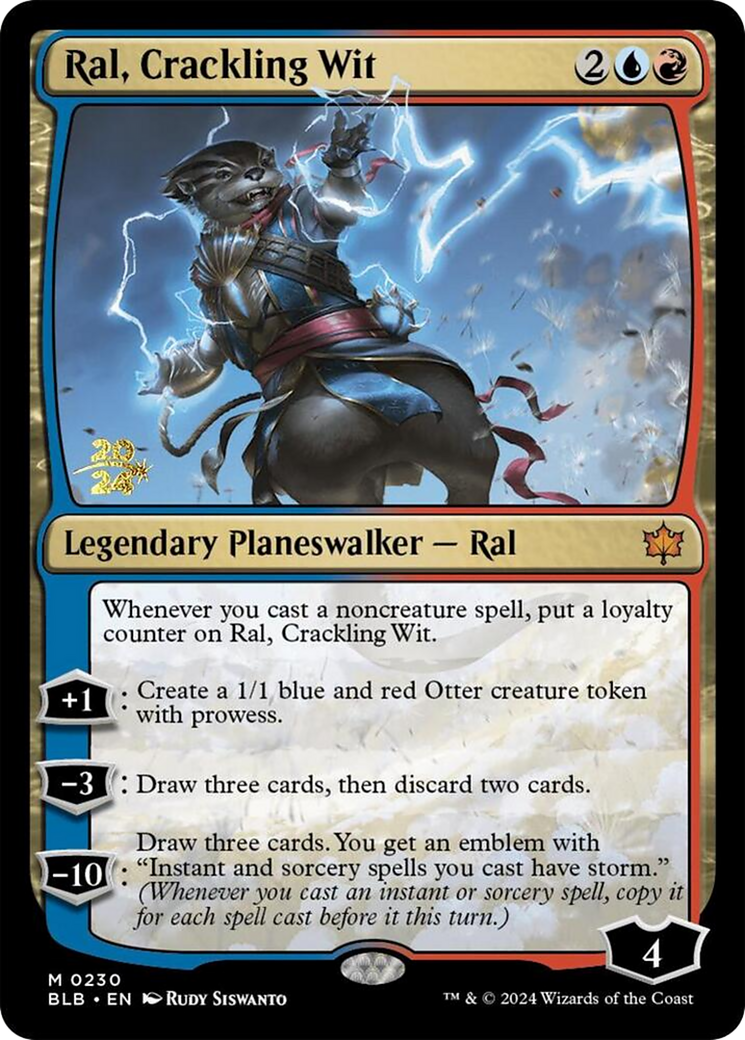 Ral, Crackling Wit (PRE-230S) - Bloomburrow Promos Foil