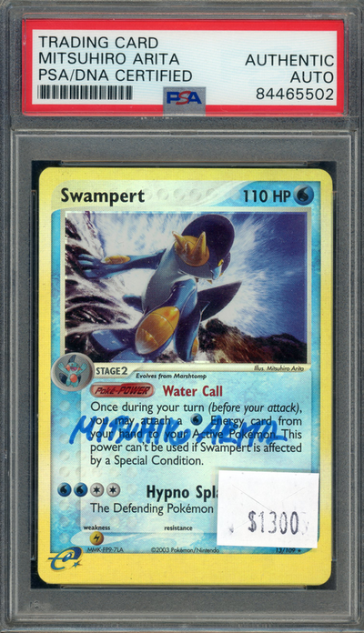 PSA Authentic Swampert Sign