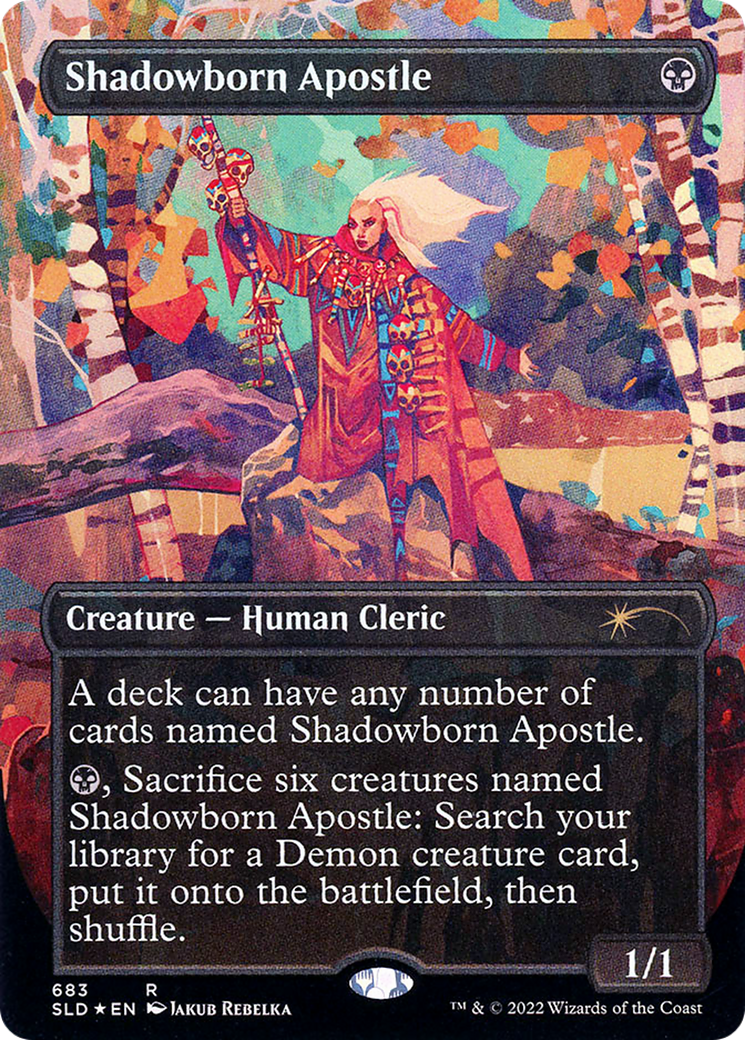 Shadowborn Apostle (SLD-683) - Secret Lair Drop (Borderless) Foil