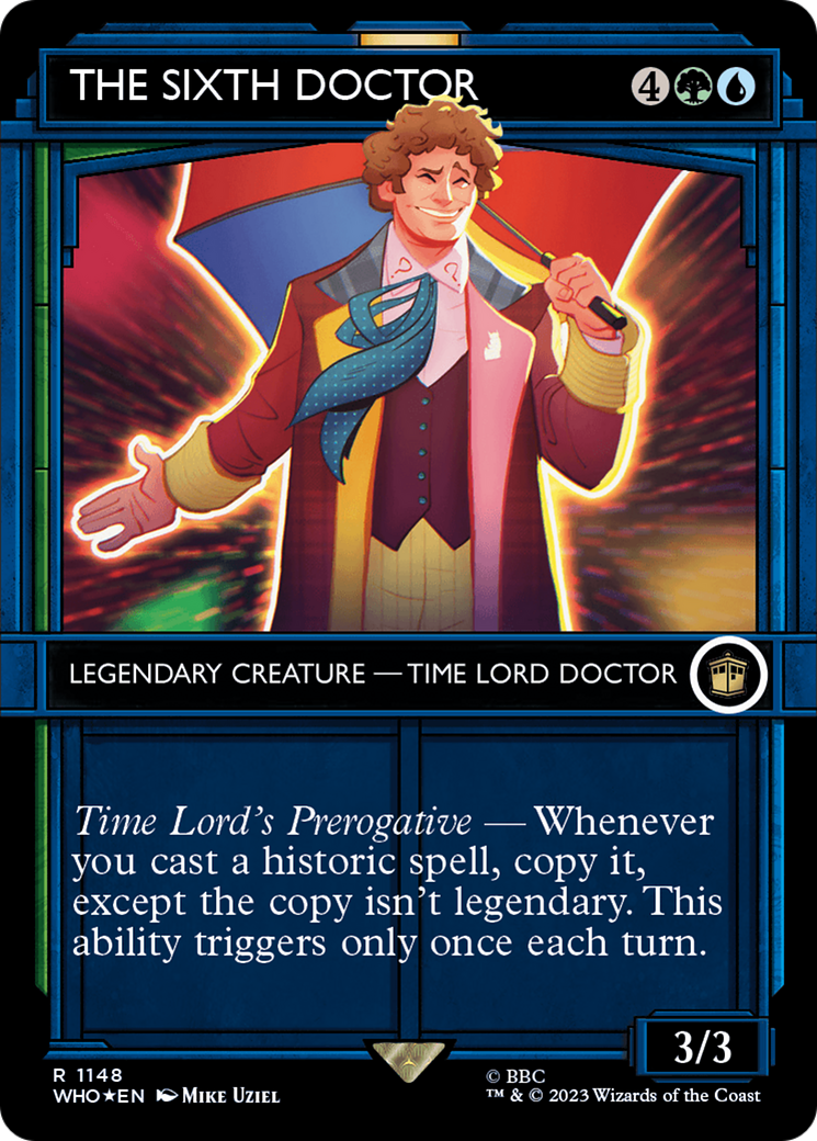 The Sixth Doctor (WHO-1148) - Doctor Who: (Showcase) (Borderless) Foil