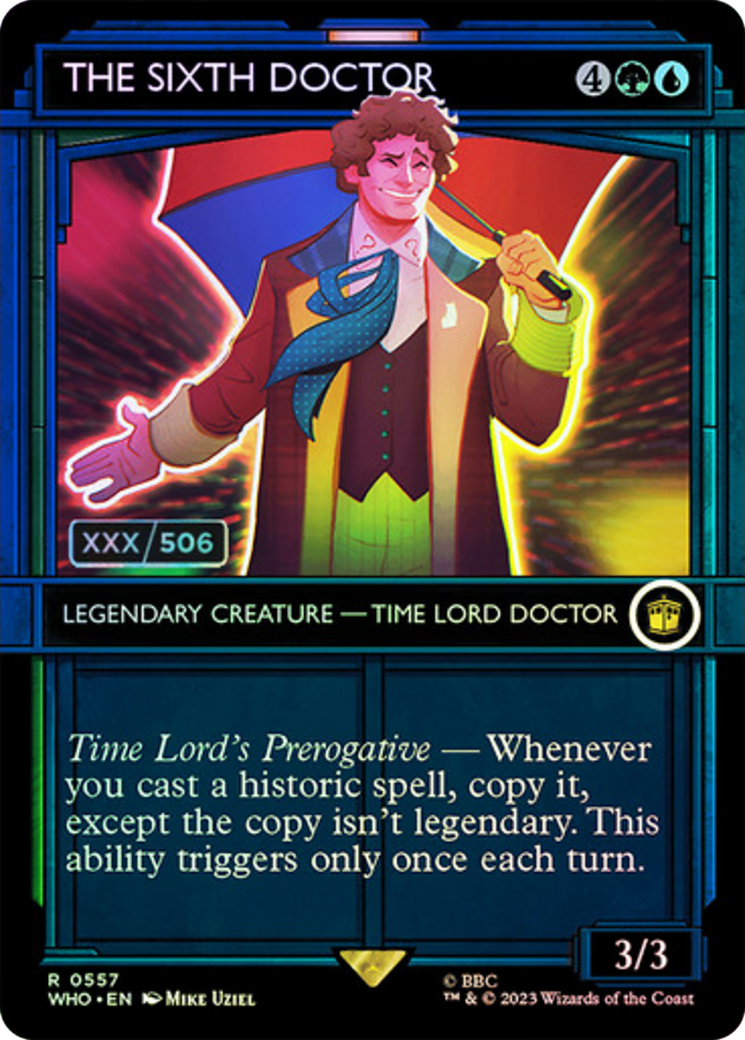 The Sixth Doctor (WHO-557Z) - Doctor Who: (Showcase) (Borderless) Foil