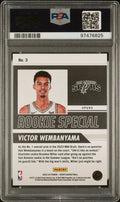2023-24 - NBA Hoops - Rookie Special  - #3 Victor Wembanyama HOLO Rookie  - PSA 9