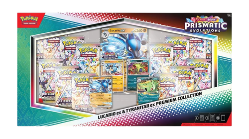 Prismatic Evolutions Lucario ex & Tyranitar ex Premium Collection Box