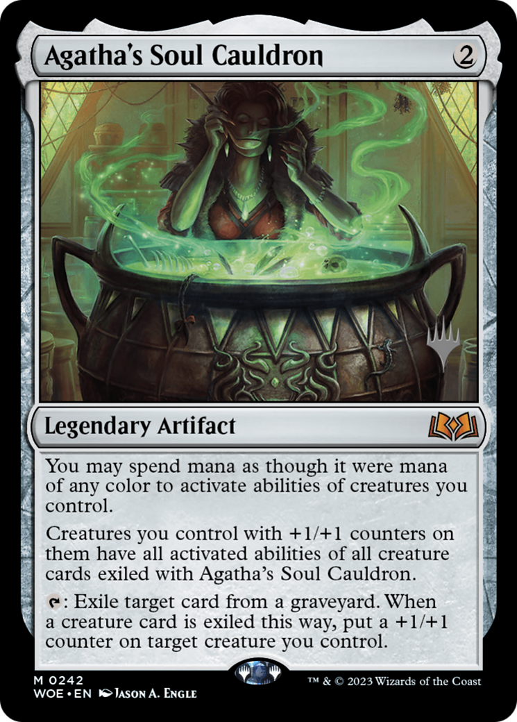 Agatha's Soul Cauldron (PPWOE-242P) - Wilds of Eldraine Promos Foil