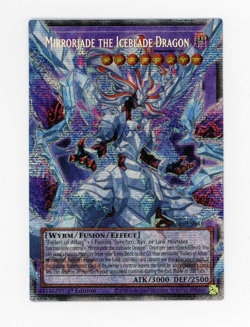 Mirrorjade the Iceblade Dragon — Starlight Rare|Extended Art|1st Edition — ID 17652