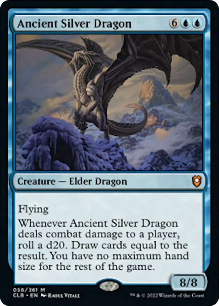 Ancient Silver Dragon (CLB-056) - Commander Legends: Battle for Baldur's Gate Foil