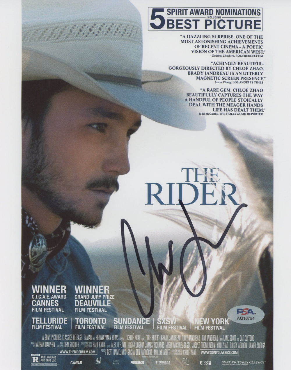 Chloe Zhao The Rider Authentic Signed 8x10 Photo Autographed PSA/DNA #AQ16754