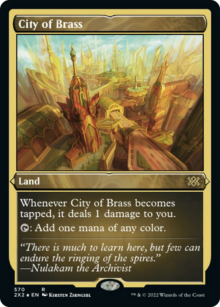City of Brass (2X2-570) - Double Masters 2022 Etched Foil
