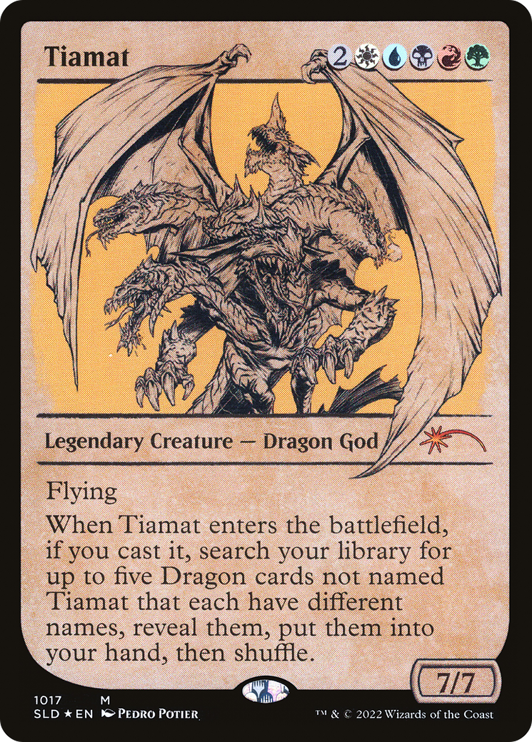 Tiamat (SLD-1017) - Secret Lair Drop: (Showcase) Foil