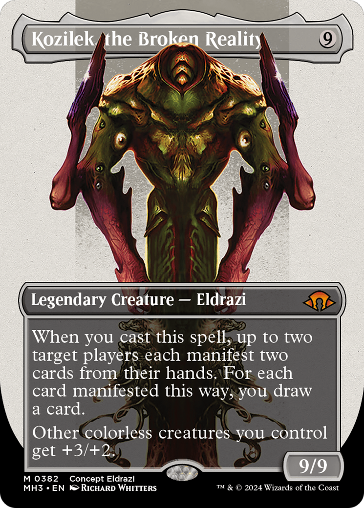 Kozilek, the Broken Reality (MH3-382) - Modern Horizons 3 (Borderless) Foil