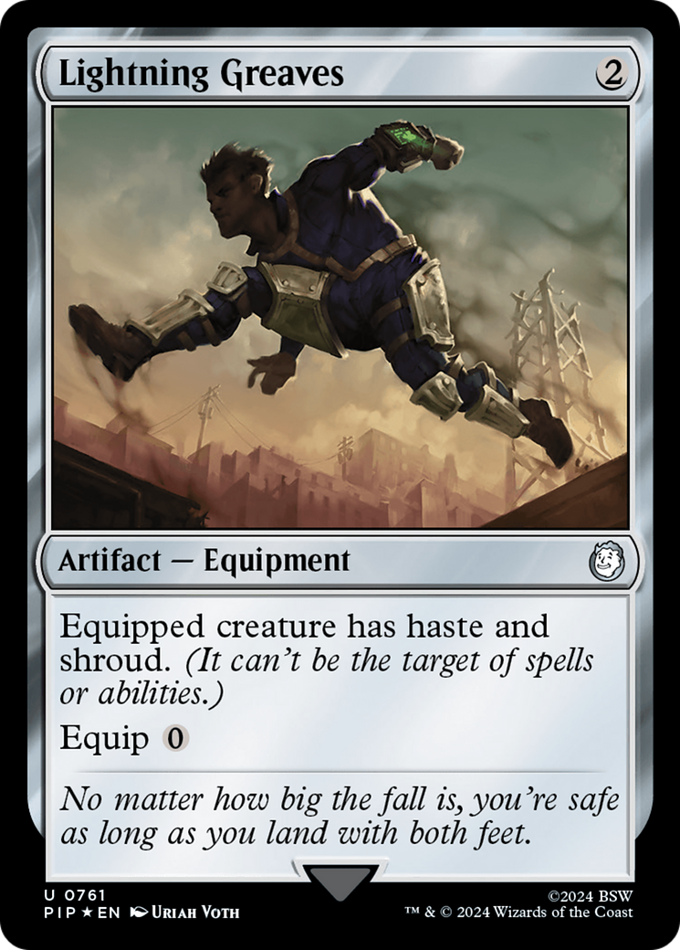Lightning Greaves (PIP-761) - Fallout Foil