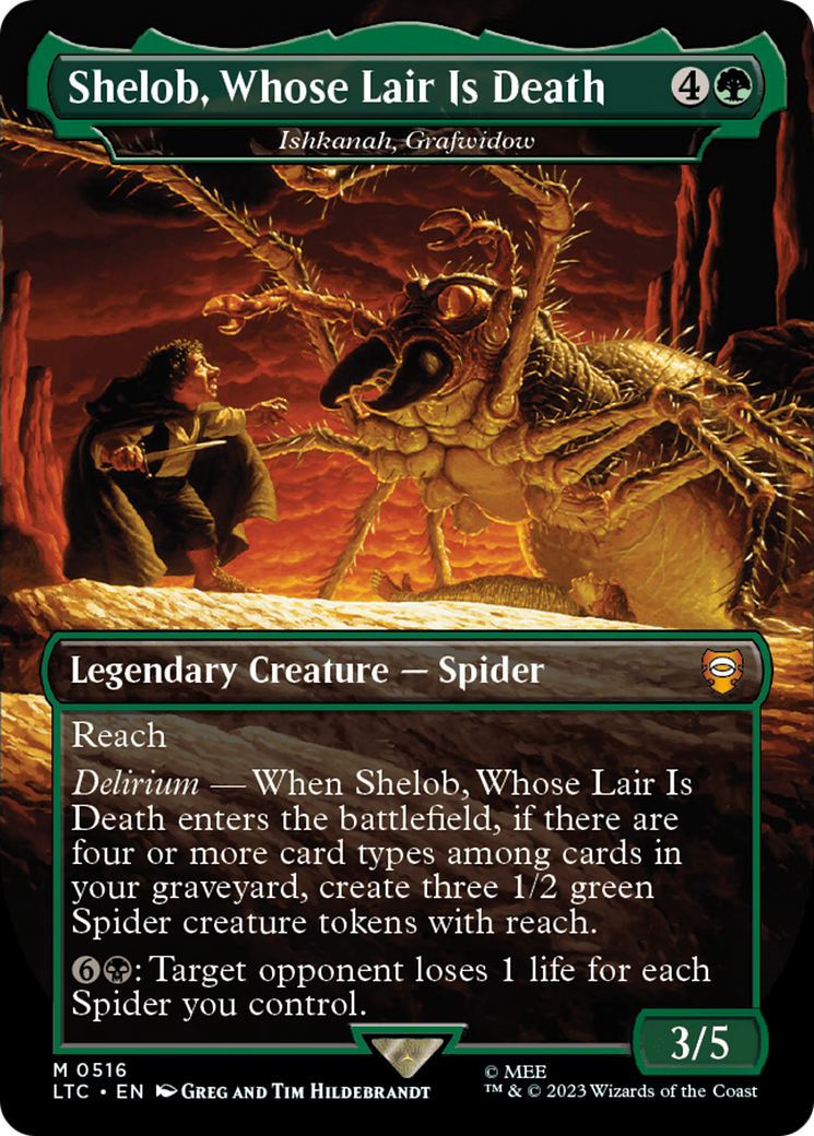 Ishkanah, Grafwidow (LTC-516) - Tales of Middle-earth Commander / Shelob, Whose Lair Is Death (Borderless)