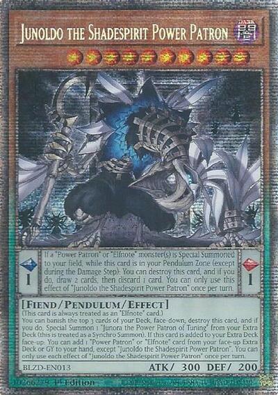 Junoldo the Shadespirit Power Patron - BLZD-EN013 - Starlight Rare - 1st Edition