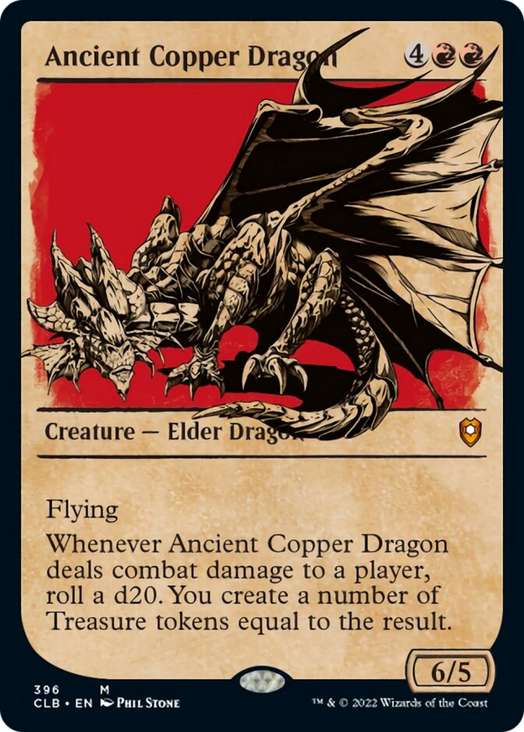 Ancient Copper Dragon (CLB-396) - Commander Legends: Battle for Baldur's Gate: (Showcase)