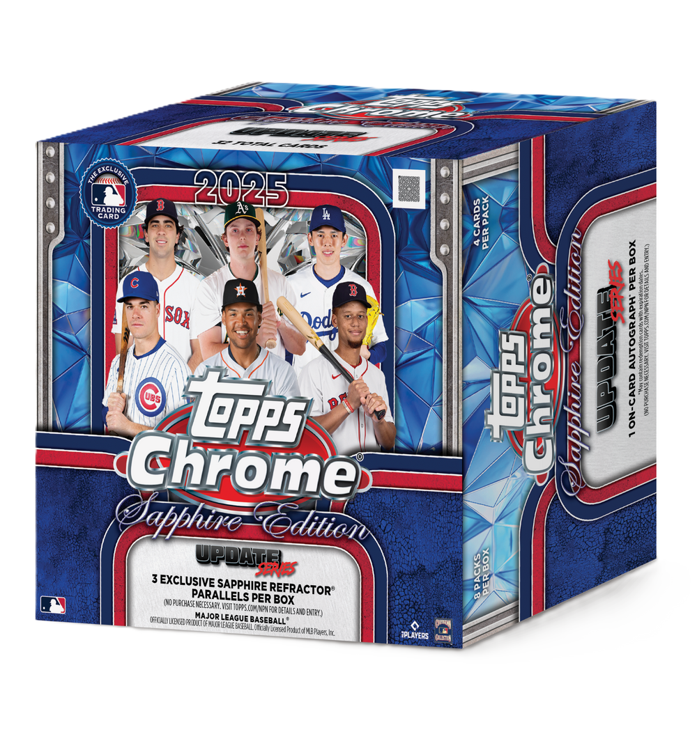 2025 Topps Chrome Update Series Baseball Sapphire Edition Box