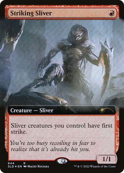 Striking Sliver (SLD-644) - Secret Lair Drop: (Extended Art) Foil
