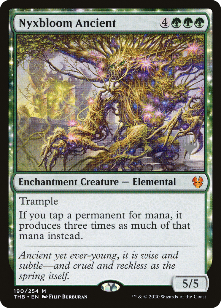 Nyxbloom Ancient (PPTHB-190P) - Theros Beyond Death Promos: (enchantment)