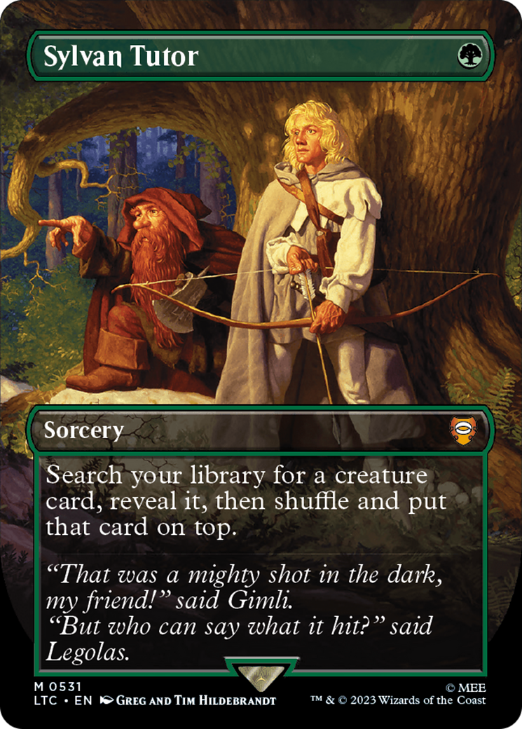 Sylvan Tutor (LTC-531) - Tales of Middle-earth Commander (Borderless) Foil