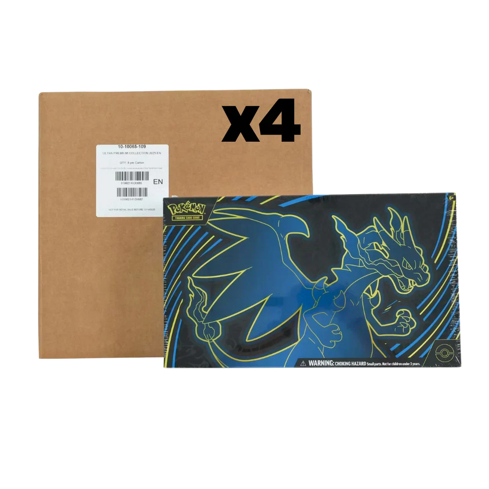 Pokemon - SEALED CASE OF 4 - Mega Charizard X EX Ultra Premium Collection (UPC) Phantasmal Flames