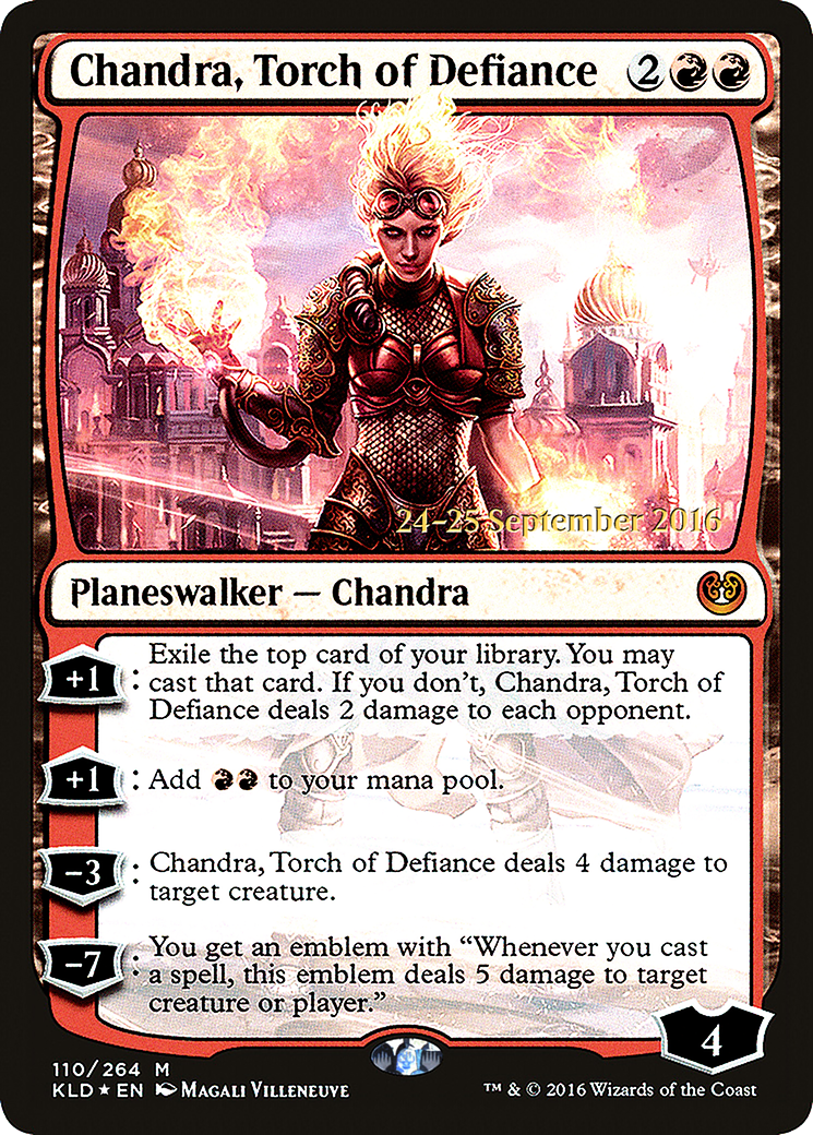Chandra, Torch of Defiance (PRE-110S) - Kaladesh Promos Foil