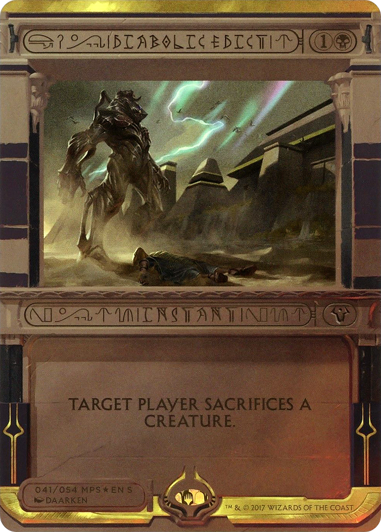 Diabolic Edict (MPS2-041) - Amonkhet Invocations (Borderless) Foil