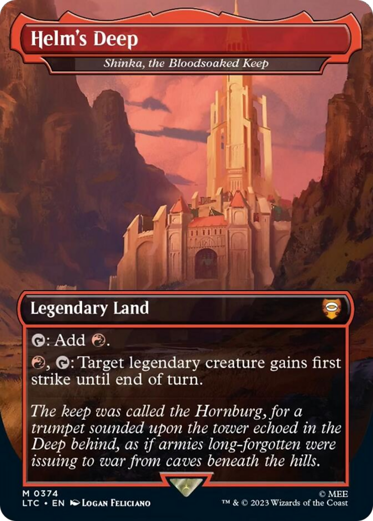 Shinka, the Bloodsoaked Keep (LTC-374) - Tales of Middle-earth Commander / Helm's Deep (Borderless)