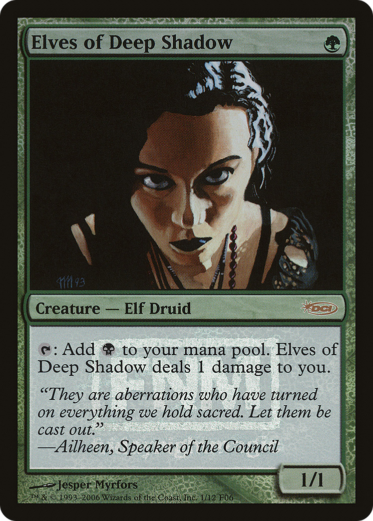 Elves of Deep Shadow (FNM-001) - Friday Night Magic 2006 Foil