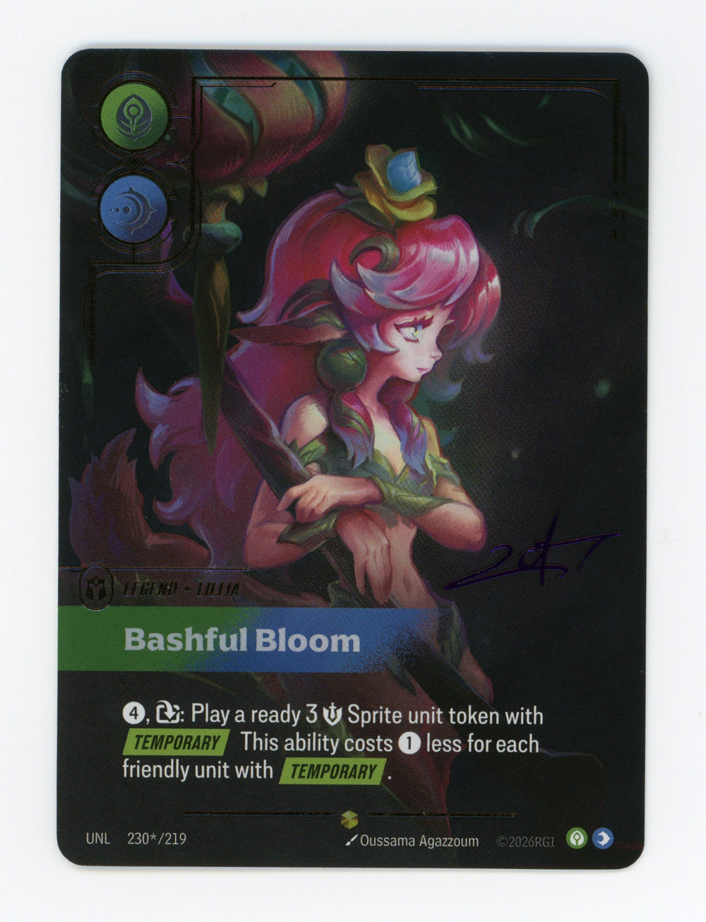 Bashful Bloom (Lillia) — Signature|Foil — ID 17452